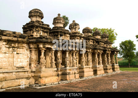 Tempio Kailasanatha in arenarie re Pallava Narasimhavarman Mahendra otto secolo in Kanchipuram ; Tamil Nadu Foto Stock