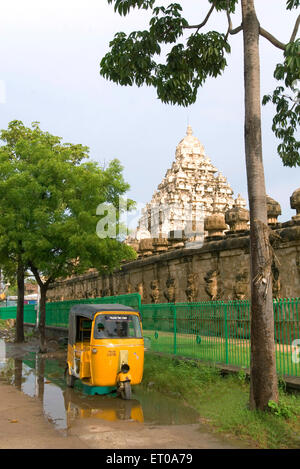 Tempio Kailasanatha in arenarie re Pallava Narasimhavarman Mahendra otto secolo Kanchipuram ; Tamil Nadu Foto Stock