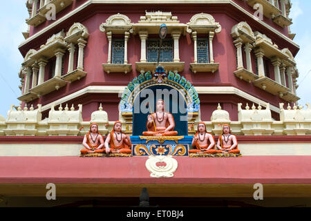 Sri Adi Sankara Keerthi Sthamba Mandapam costruito da Kanchi Kamakoti Mutt a Kalady centro di pellegrinaggio ; Kerala ; India Foto Stock