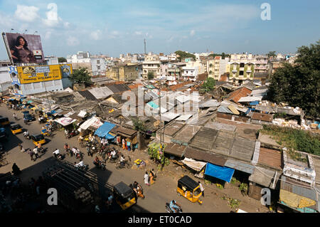 Mercato del bazaar di Zam Madras Chennai Tamil Nadu, India, città indiana Foto Stock