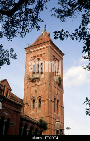 Torre in pubblico victoria hall municipio ; Madras Chennai ; Tamil Nadu ; India Foto Stock