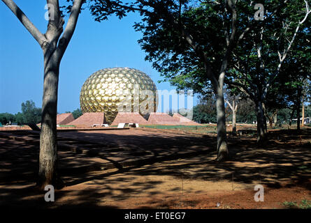 Matri Mandir, Auroville, Pondicherry, Puducherry, Tamil Nadu, Union Territory , UT, India, Asia Foto Stock