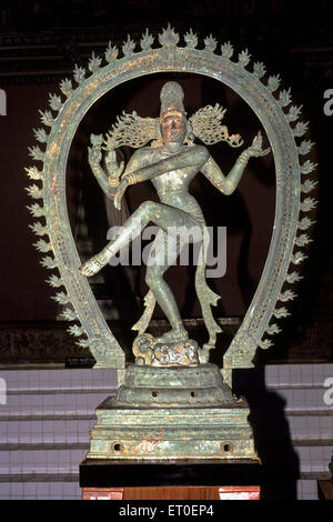 Nataraja scultura in nayak darbar hall ; Thanjavur ; Tanjore ; Tamil Nadu ; India Foto Stock