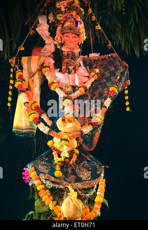 Holika devi al festival holi ; Mahim ; Maharashtra ; India , asia Foto Stock