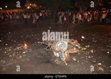 Bomba, Vile Parle, attacco di 2008 Mumbai, attacco terroristico, attacco terroristico, Bombay, Mumbai, Maharashtra, India, 26 - Novembre - 2008 Foto Stock