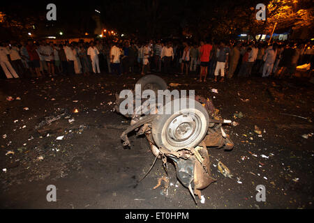 Bomba, Vile Parle, attacco di 2008 Mumbai, attacco terroristico, attacco terroristico, Bombay, Mumbai, Maharashtra, India, 26 - Novembre - 2008 Foto Stock