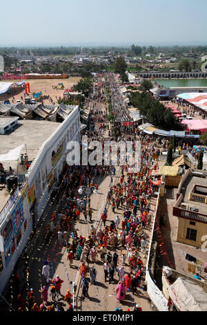 Gurudwara, Hola Mohalla, Hola festival, Anandpur Sahib, Anandpur, Rupnagar, Ropar, Punjab, India, indiano Foto Stock