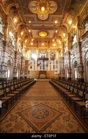 Maharaja, Nava Rajawada, Palazzo nuovo, Kolhapur, Maharashtra, India Foto Stock