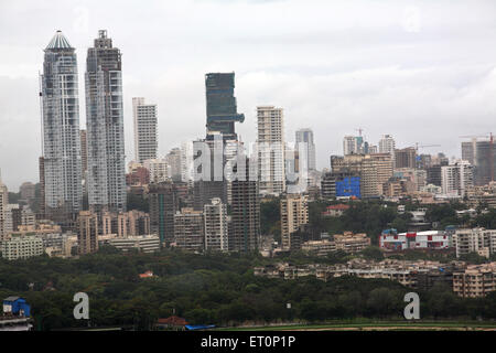 Grattacieli, torri imperiali, Mahalaxmi, Bombay, Mumbai, Maharashtra, India Foto Stock