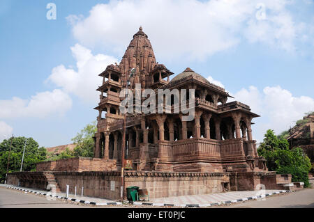 Deval ; Royal Cenotaph ; Mandore Garden ; Mandore ; Jodhpur ; Rajasthan ; India Foto Stock