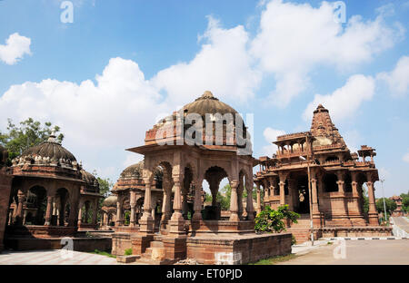 Deval ; Royal Cenotaph ; Mandore Garden ; Mandore ; Jodhpur ; Rajasthan ; India Foto Stock