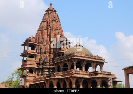 Deval ; Royal Cenotaph ; Mandore Garden ; Mandore ; Jodhpur ; Rajasthan ; India Foto Stock