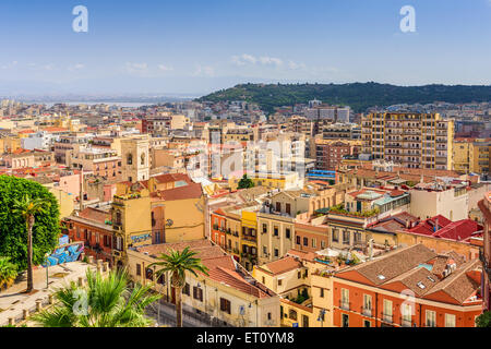 Cagliari, Sardegna, Italia cityscape. Foto Stock