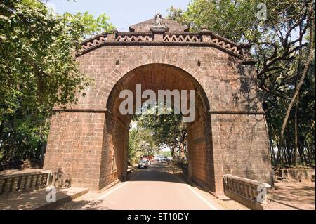 Il viceré's arch a Velha ; Panjim ; Goa ; India Foto Stock