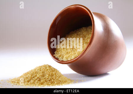 Cibo ; Daliya Lapsi ; cereale ; rotta ; il bulgur ; India Foto Stock
