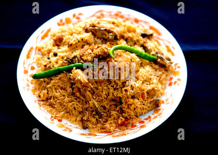 Pollo biryani India Asia Foto Stock