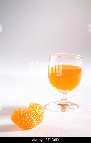Bevanda a base di frutta ; santara ; succo di arancia ; India Foto Stock