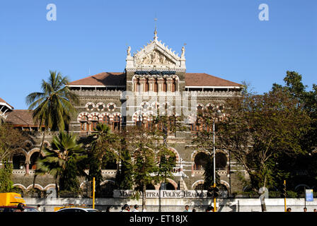 Sede della polizia di Maharashtra, Bombay, Mumbai, Maharashtra, India Foto Stock