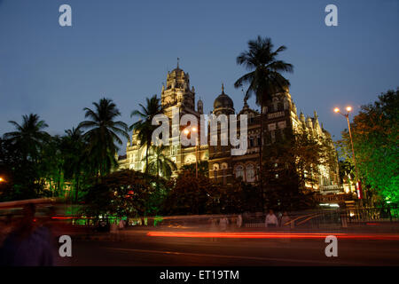 L'illuminazione su Head Quarter Churchgate il giorno della Repubblica Foto Stock