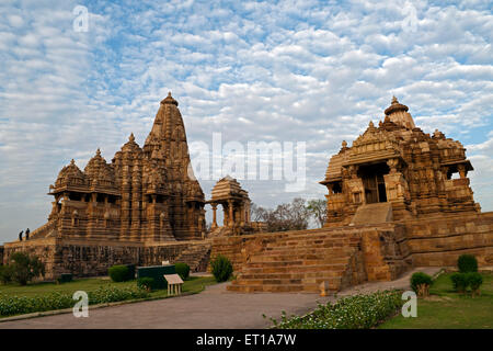 Tempio di Kandariya Mahadeva Tempio di Kandariya Mahadev Khajuraho Madhya Pradesh India Asia Foto Stock