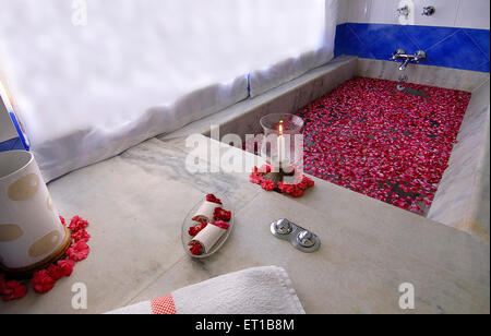 Bagno ; Rawla Jojawar ; Boutique Heritage Hotel ; Kundal ; Jojawar ; Marwar ; Rajasthan ; India ; indiano ; PR#746B Foto Stock