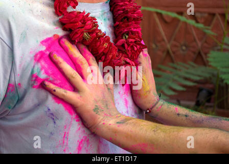 Holi festival ; Jodhpur ; Rajasthan ; India Foto Stock