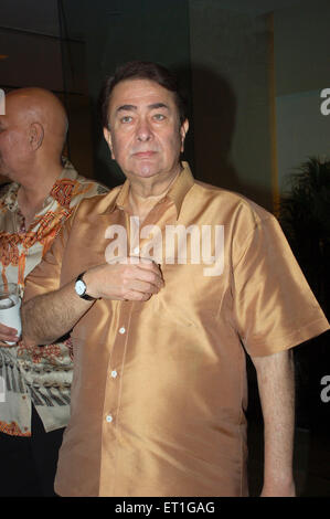 Randhir Kapoor, Randhir Raj Kapoor, attore indiano, produttore cinematografico, regista, India, Asia Foto Stock