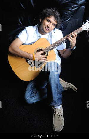 Sumeet Kumar, film indiano Singer, chitarra, India, Asia Foto Stock