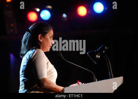 Shabana Azmi, attrice cinematografica indiana, attrice televisiva, attrice teatrale, India, Asia Foto Stock