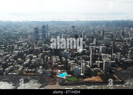 Vista aerea della città ; Mumbai Bombay ; Maharashtra ; India Foto Stock