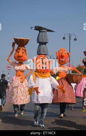 Carnevale di Goa, Carnevale di Viva, Mardi Gras, Carnevale, Intruz, Entrado, Goa, India, Asia, Asia, Indiana Foto Stock