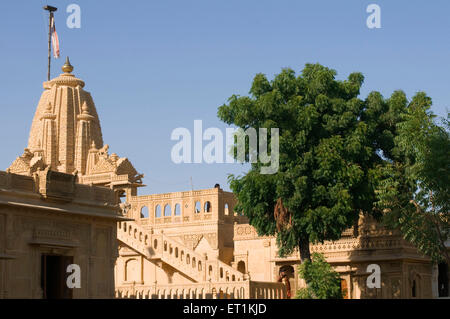 Tempio jain Amarsagar Jaisalmer Rajasthan India Asia Foto Stock