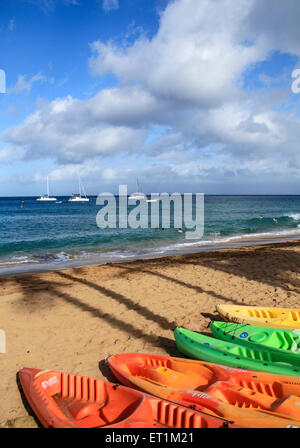 Kayak a Spiaggia di Kaanapali di Maui Foto Stock