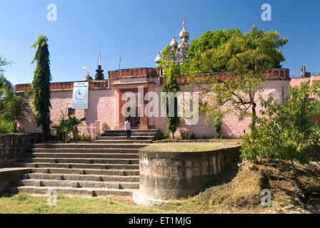 Shankar mahadev temple at village Hivray ; taluka Purandar ; district Pune ; Maharashtra ; India Foto Stock