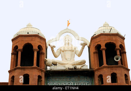 Statua di hanuman sulla sommità del tanpure maharaj math ; quartiere Pandharpur Solapur ; Maharashtra ; India Foto Stock