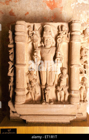 Statua del dio Sole in gujri mahal museo; Gwalior ; Madhya Pradesh ; India Foto Stock