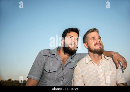 Due amici a La Havana Harbour Foto Stock