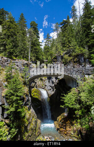 Christine Falls, Mt. Rainier National Park Foto Stock