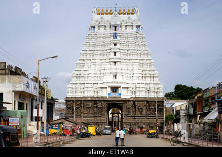 Gopura del tempio Devarajaswami Kanchipuram a Tamilnadu India Asia Foto Stock