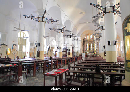 Cattedrale di St Thomas interno chiesa ciglia Bombay Mumbai Maharashtra India Asia Foto Stock