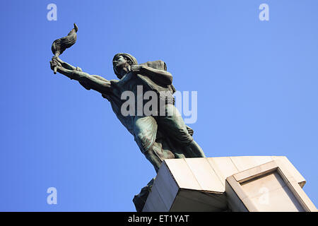 Memoriale di Hutatma ; Hutatma Chowk ; Statua del Martire ; Piazza dei Martiri ; Churchgate ; Bombay ; Mumbai ; Maharashtra ; India ; Asia ; Asiatico ; indiano Foto Stock