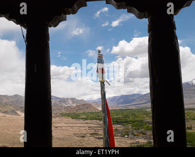 Monastero di Thiksey ; Leh ; Ladakh ; Kashmir ; Jammu e Kashmir ; territorio dell'Unione ; UT ; India ; Asia Foto Stock