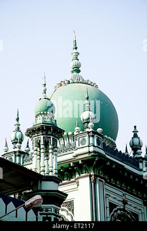 Hamidiya Masjid ; Pydhonie ; Ibrahim Rahimtoola Road ; Charni Road ; Bombay ; Mumbai ; Maharashtra ; India ; Asia ; Asia ; moschea indiana Foto Stock