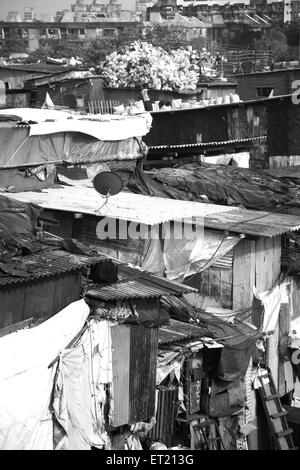 Dharavi Slum ; Bombay ; Mumbai ; Maharashtra ; India ; Asia ; Asia ; indiano Foto Stock