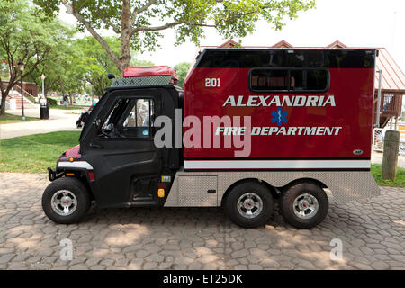 Vigili del fuoco (ATV All-Terrain Veicolo) carrello - Alexandria, Virginia, Stati Uniti d'America Foto Stock