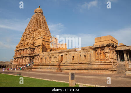 Tempio Brihadeshwara in Tanjore Foto Stock