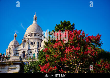 Francia, Parigi, Basilica Sacre Coeur a Montmartre Foto Stock