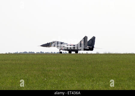 Schoenefeld, Germania, MiG-29 di aerei da combattimento del polacco forze aeree Foto Stock