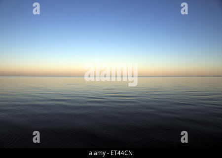 Sylt, Germania, che si affaccia sul Mare del Nord al crepuscolo Foto Stock
