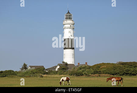 Kampen, Germania, Faro nel villaggio di Kampen Foto Stock